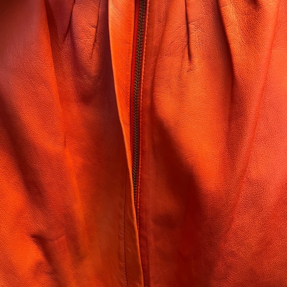 Classiques Entier Red Leather Jacket  size L - Picture 10 of 15